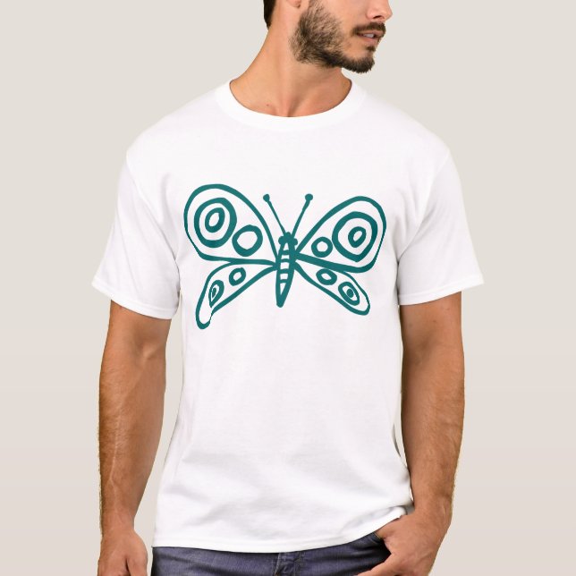 Camiseta Borboleta - Musgo Verde (Frente)