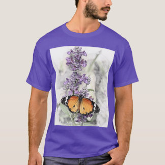Camiseta Borboleta na flor 1
