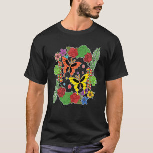 Camiseta Borboleta Natureza Flor Flora Floral Jardinagem
