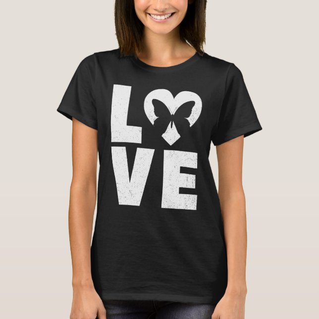 Camiseta Borboleta No Amor Cardíaco (Frente)