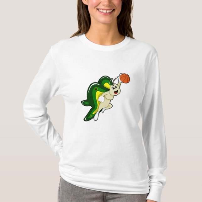Camiseta Borboleta no basquete (Frente)