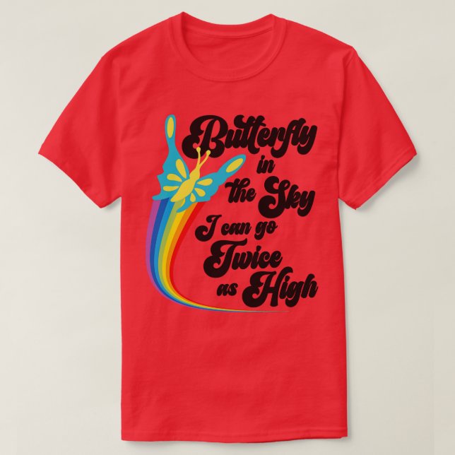 Camiseta Borboleta no céu (Frente do Design)