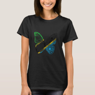 Camiseta Borboleta Orgulho Tanzaniano Raízes Tanzanianas Ta