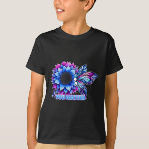 Camiseta Borboleta Ponto e Vírgula de Conscientização sobre