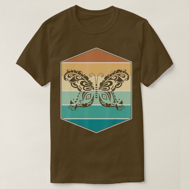 Camiseta Borboleta-Presente de Borboleta-Lagarta (Frente do Design)