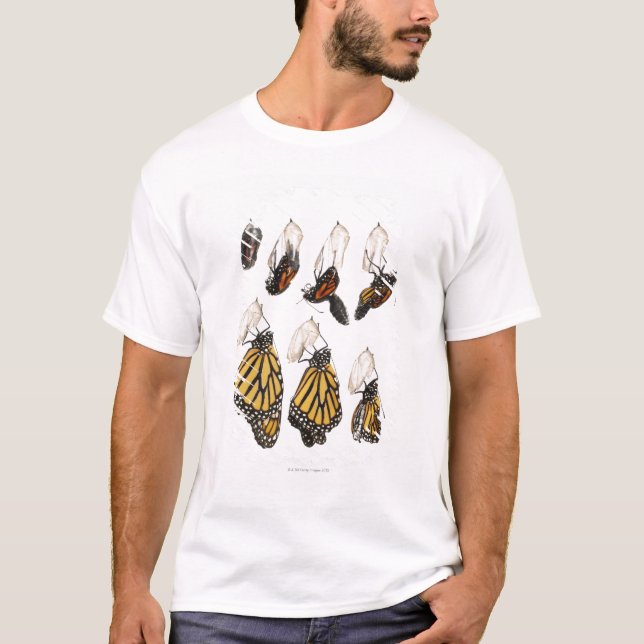 Camiseta Borboleta que emerge do coccoon (Frente)