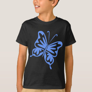 Camiseta Borboleta retro - azul bebé