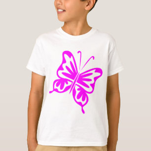 Camiseta Borboleta retro - magenta