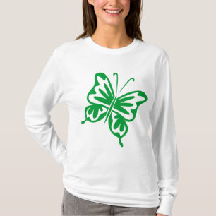Camiseta Borboleta retro - verde de grama