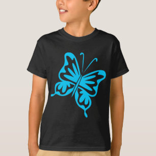 Camiseta Borboleta Retroativa - Azul-Céu