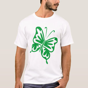 Camiseta Borboleta Retroativa - Verde-Grama