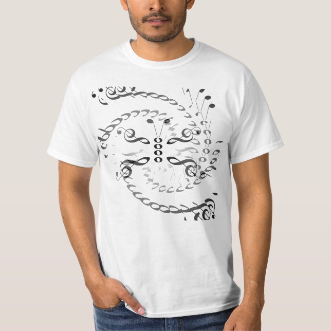 Camiseta Borboleta rodada da música (Frente)