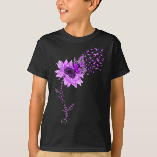 Camiseta Borboleta Roxo Fita Roxo Awarene Sobredosagem de G
