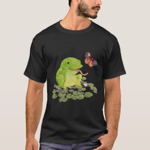 Camiseta Borboleta sapo Lily Pad Nature