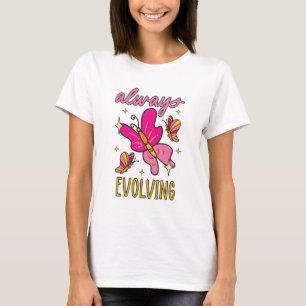 Camiseta Borboleta sempre evoluindo