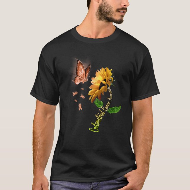 Camiseta Borboleta Sensibilização para o Endométrio de Gira (Frente)