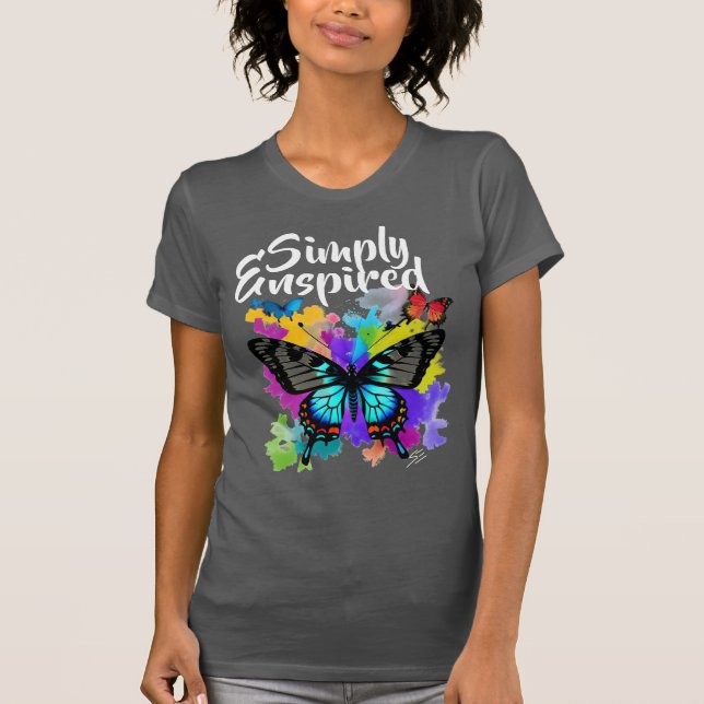 Camiseta Borboleta simplesmente inspirada (Frente)