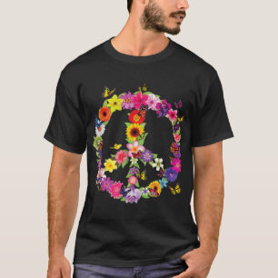 Camiseta Borboleta Sinal de Paz Floral Flor Jardim Natureza