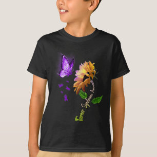 Camiseta Borboleta Síndrome de Turner de Girassol Sensibili