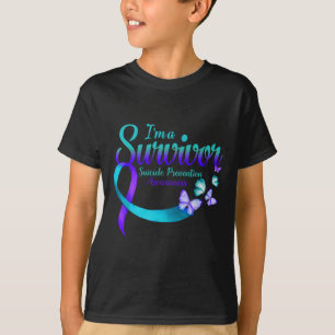 Camiseta Borboleta, sou um assistente de prevenção de suicí