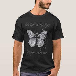 Camiseta Borboleta Sua Luta É A Minha Luta Contra A Esquizo