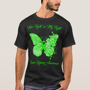 Camiseta Borboleta Sua Luta É Minha Luta Contra Lesão cereb