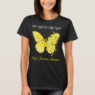 Camiseta Borboleta Sua Luta É Sarcoma da Minha Luta