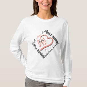 Camiseta Borboleta uterina do amor da esperança da fé do