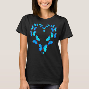 Camiseta Borboletas Azuis Majestosas Morpho 1