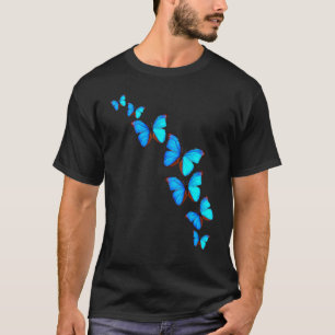 Camiseta Borboletas Azuis Majestosas Morpho 1
