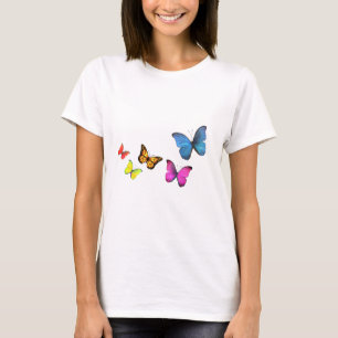 Camiseta Borboletas coloridas elegantes