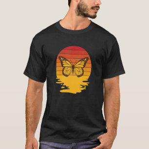 Camiseta Borboletas de Borboleta Monarca Retro 2