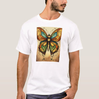 Camiseta Borboletas de Cana Aquática Whimsical T-Shirt - Pa