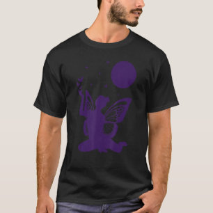 Camiseta Borboletas de fada Lua Bela Fabulosa Fada Mágica