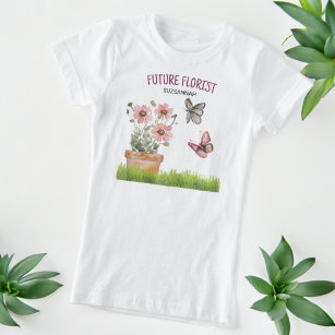 Camiseta Borboletas de jardim florais Dragonflies Watercolo