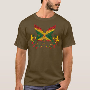 Camiseta Borboletas de Sinalizador Granada Grenadiana