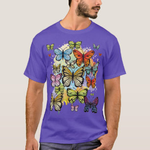 Camiseta Borboletas do arco-írisBorboletaEntomologista do b