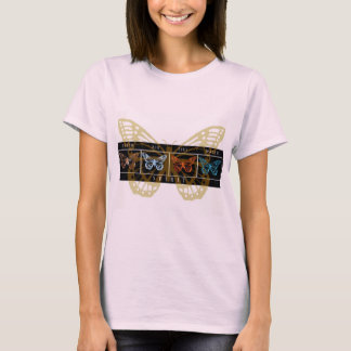 Camiseta Borboletas do elemento (posição diferente sobre a