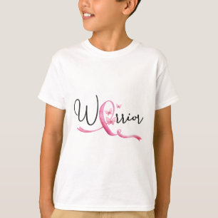 Camiseta Borboletas do Mês do Câncer de Mama Fita Rosa Mulh