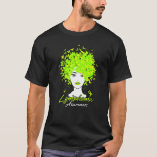 Camiseta Borboletas do verde limão Linfoma Guerreiro de Con