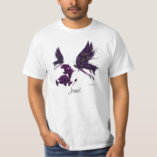 Camiseta Borboletas e cravos