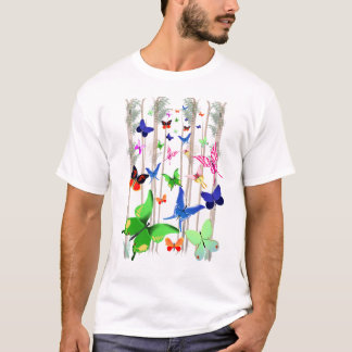 Camiseta Borboletas e floresta do *Bright