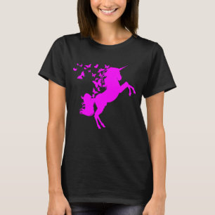 Camiseta Borboletas em Unicórnios Fadas Mágicas