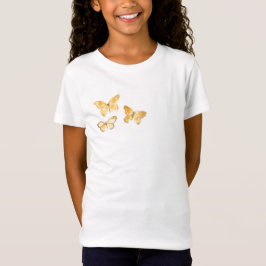 Camiseta Borboletas Laranja bonito
