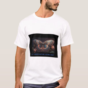 Camiseta Borboletas Logotipo design voador Gems.