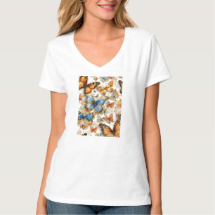 Camiseta Borboletas multicolores t-shirt feminina