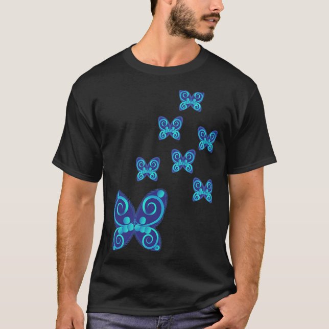 Camiseta borboletas natureza (Frente)