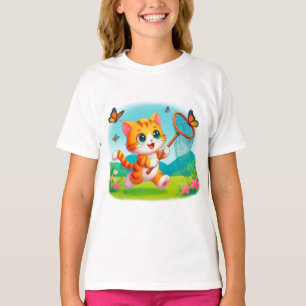 Camiseta Borboletas para caça de gatos