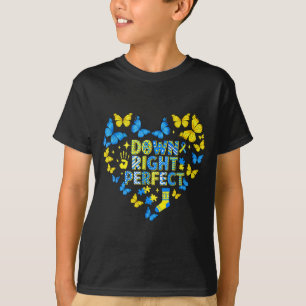 Camiseta Borboletas perfeitas do mundo síndrome de down