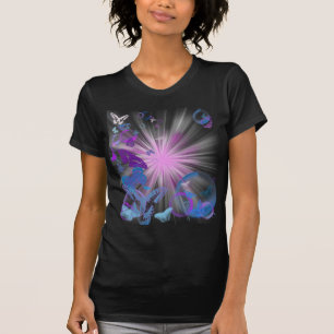 Camiseta borboletas psicadélicos